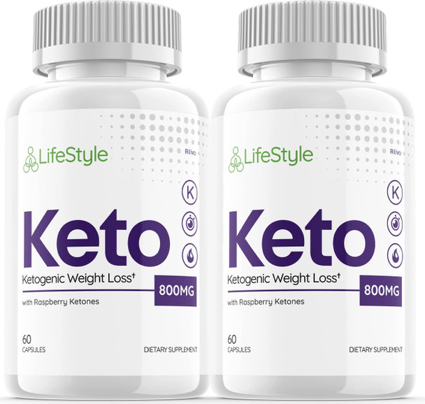 2 Pack Lifestyle Keto Pills Life Style Shark Ketogenic Tank 120 Capsules