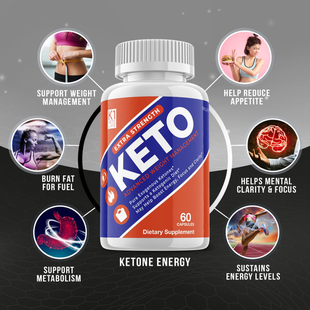 2 Pack K1 Keto Lifestyle Diet Supplements Advanced Ketogenic Formula 120 Capsules