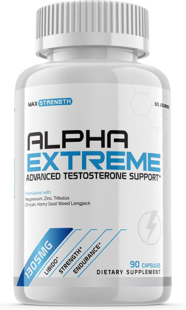 Alpha Extreme Pills Extra Strength Advanced Support 60 Capsules