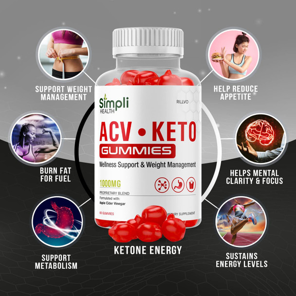 5 Pack Simpli Keto ACV Pills Capsules Advanced Ketogenic Formula 300 Gummies