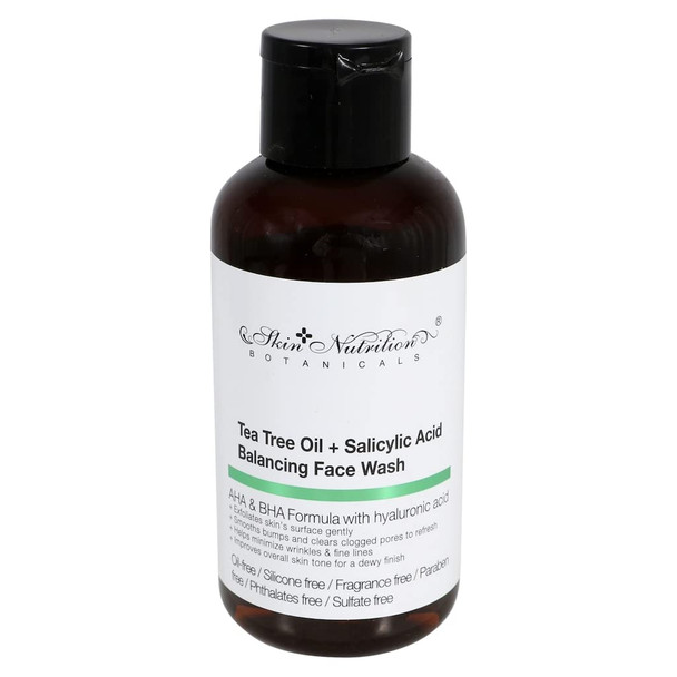 Skin Nutrition Botanicals Tea Tree Oil  Salicylic Acid Balancing Face Wash 1 oz.