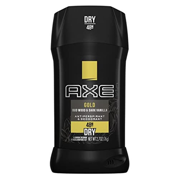 Axe Gold Oud Wood  Dark Vanilla Antiperspirant Deodorant Stick 2.7oz Pack of 4