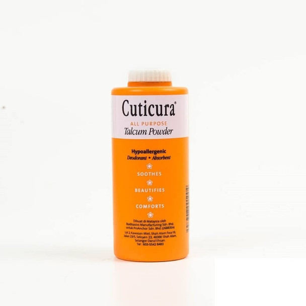 Cuticura Body Talcum Powder Deodorant Powder for Body Tender Skin Feeling Dry Smooth and Comfortable 3.5oz