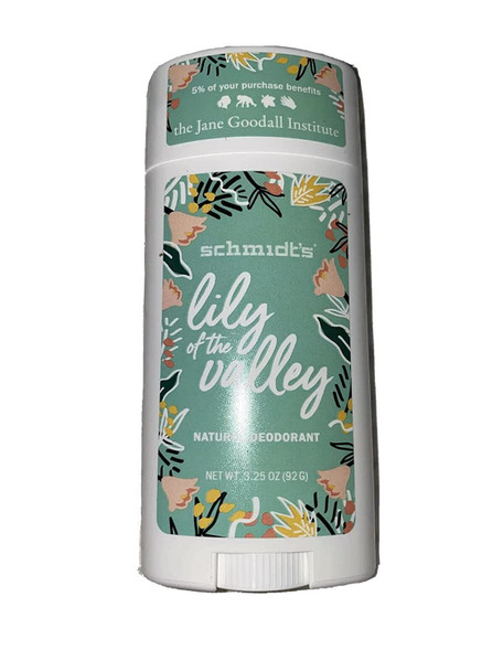 Schmidts Aluminum Free Natural Deodorant for Women and Men Lily of the Valley with 24 Hour Odor Protection Certified Cruelty Free Vegan Deodorant 2.65oz 6 pack