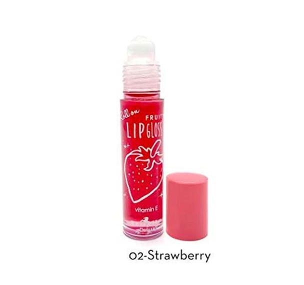 ITALIA DELUXE FRUITY ROLLON LIP GLOSS SET OF 6 .3oz each