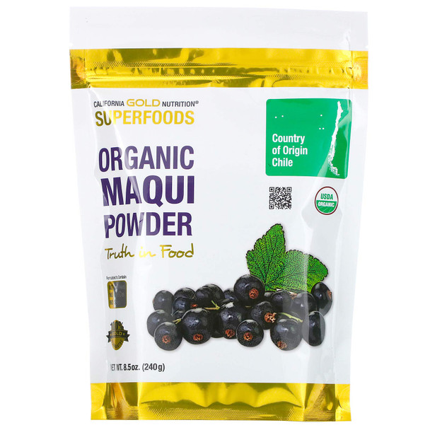 California Gold Nutrition Superfoods, Organic Maqui Powder, 8.5 oz (240 g)