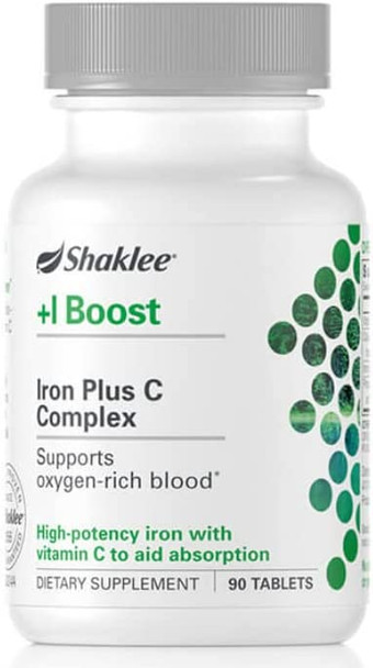 High Potency Iron with Vitamin C for Shaklee Iron Plus C Complex 90 Tablets