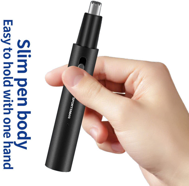 WOTIKIUU Nose and Ear Hair Trimmer USB Rechargeable Painless Ear Nose Hair Trimmer Clippers for Men and Women Blue