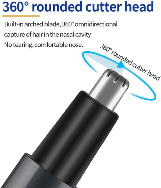 WOTIKIUU Nose and Ear Hair Trimmer USB Rechargeable Painless Ear Nose Hair Trimmer Clippers for Men and Women Blue