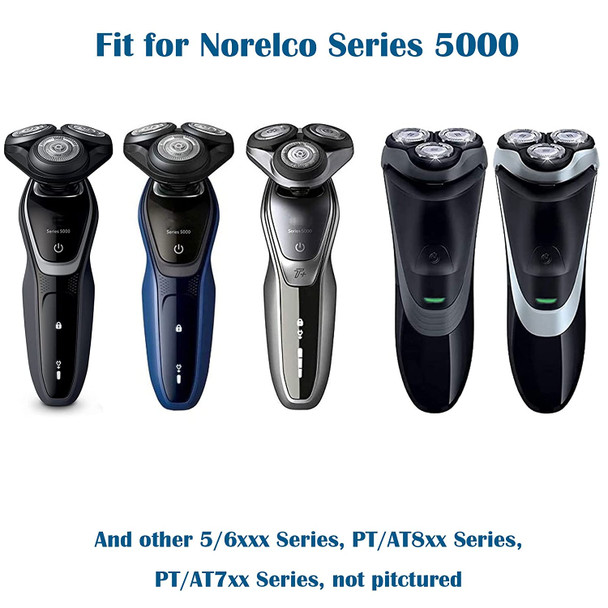 SH50/52 Replacement Heads Blade Compatible with Philips Norelco Series 5000 Shavers PowerTouch AquaTouch OEM SH50 MultiPrecision Blades  Head Blades for Norelco Series 5000 Electric Shavers