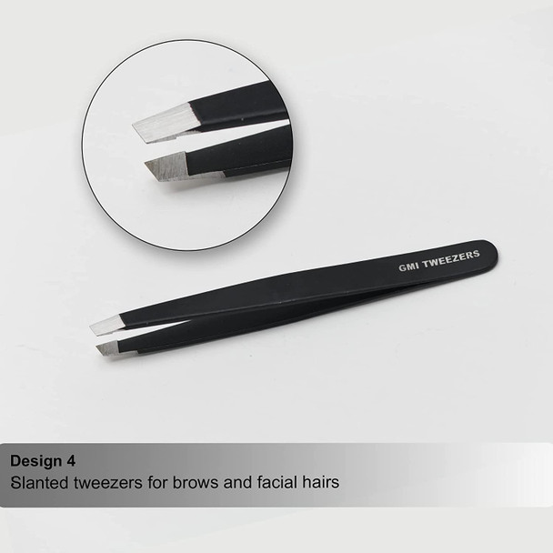 Eyebrow Tweezers Set of 4 Professional Stainless Steel Tweezers for Facial Hair Removal Eyebrow Tweezers for Women and Men Professional eye brow twizzers and trimmer.
