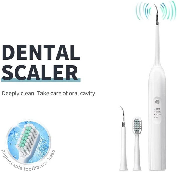 Electric Toothbrush 31000rpm Tooth Cleaner Tartar Removal Touch Button White