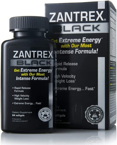 Zantrex Black Energy Supplement 84 Softgels