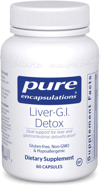 Pure Encapsulations - Liver-G.I. Detox - Support For Liver And Gastrointestinal Detoxification - 60 Capsules