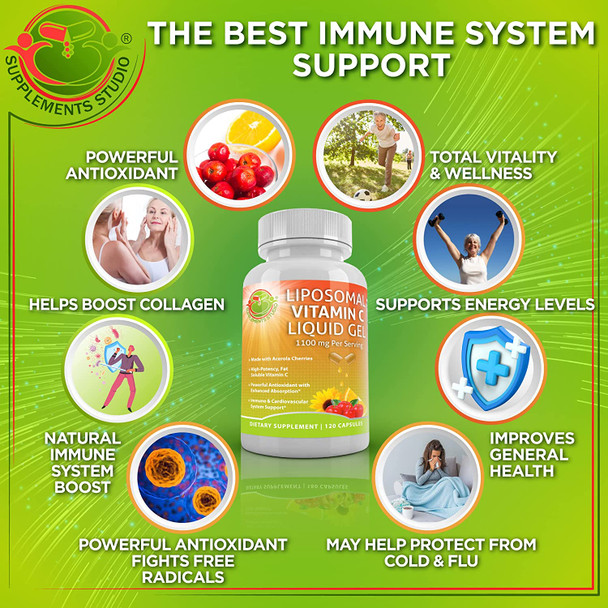 Powerful Immune Support Bundle Quercetin With Bromelain Liposomal Vitamin C Liquid Gel For Antioxidant  Immune System Booster  Whole Food Multivitamin Plus For Men  Women