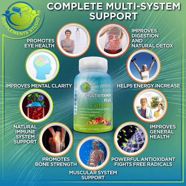 Healthy Gut Bundle Acidophilus Probiotic Vegan Probiotic Prebiotic Supplement  Vegan Whole Food Multivitamin With Iron For Optimum Nutirion And Complete Multi System Support Healthy Gut Bundle Acidophilus Probiotic Vegan Probiotic Prebiotic Supplement  Vegan Whole Food Multivitamin With Iron For Optimum Nutirion And Complete Multi System Support