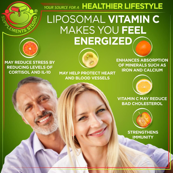 Overall Health Support Liposomal Vitamin C 1500mg  Daily Vegan Whole Food Multivitamin Plus for Men  Women No Iron  Liposomal Glutathione 500mg