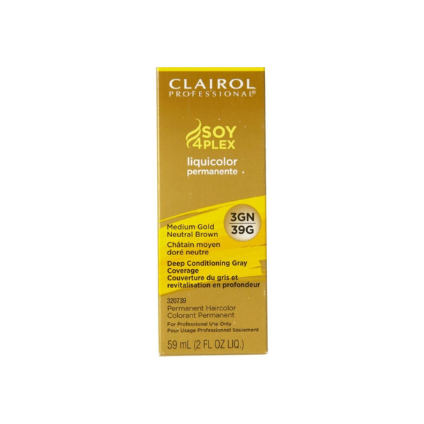 Clairol Professional  3GN/39G Medium Gold Neutral Brown, 2 oz