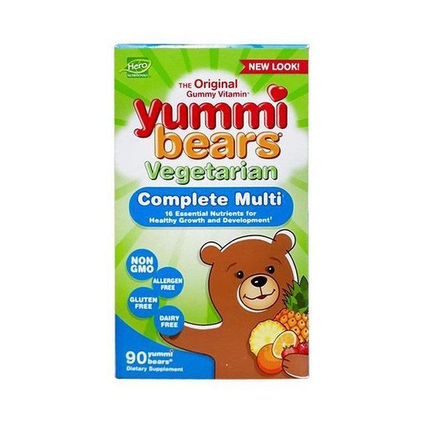 Hero Nutritional Yummi Bears Complete Multi Vitamin 90's Gummies
