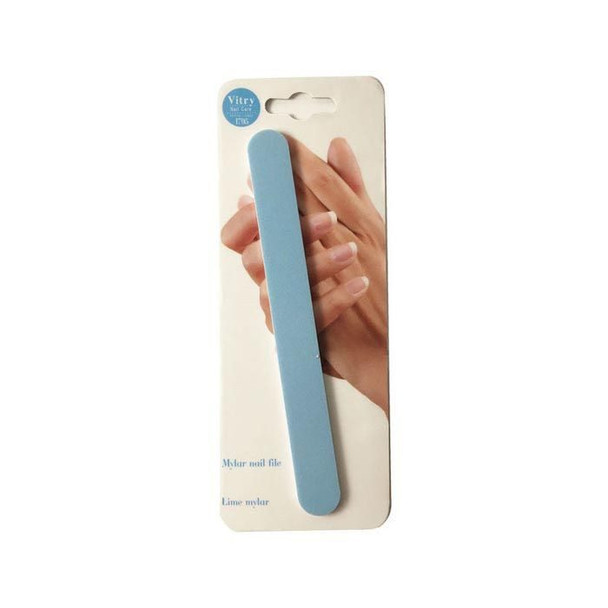 Vitry Wood Backed Manicure File Blue