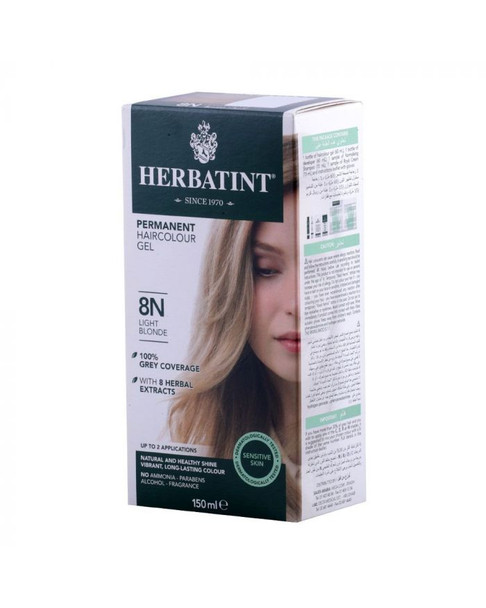 Herbatint 8N Light Blonde Hair Colour Gel 150 mL