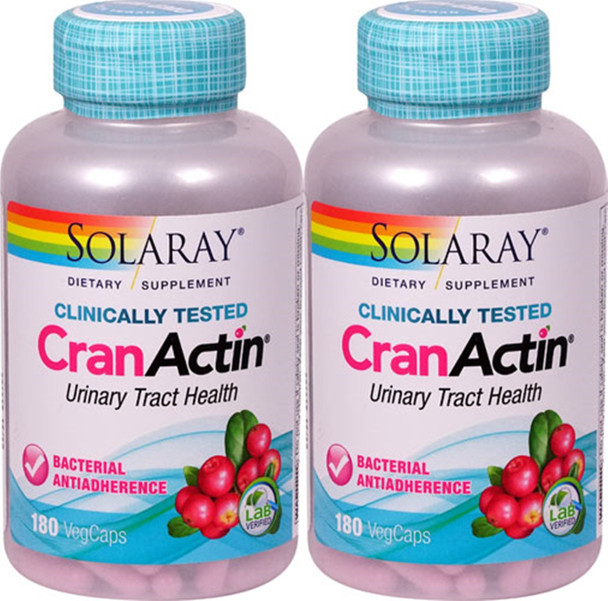 CranActin Cranberry Extract Solaray 180 VCaps