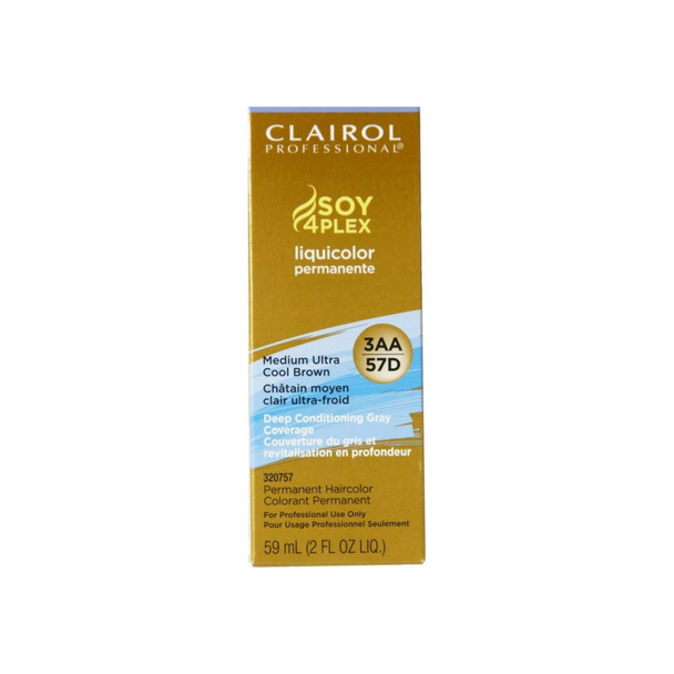 Clairol Professional  Liquicolor 3AA/57D Medium Ultra Cool Brown, 2 oz