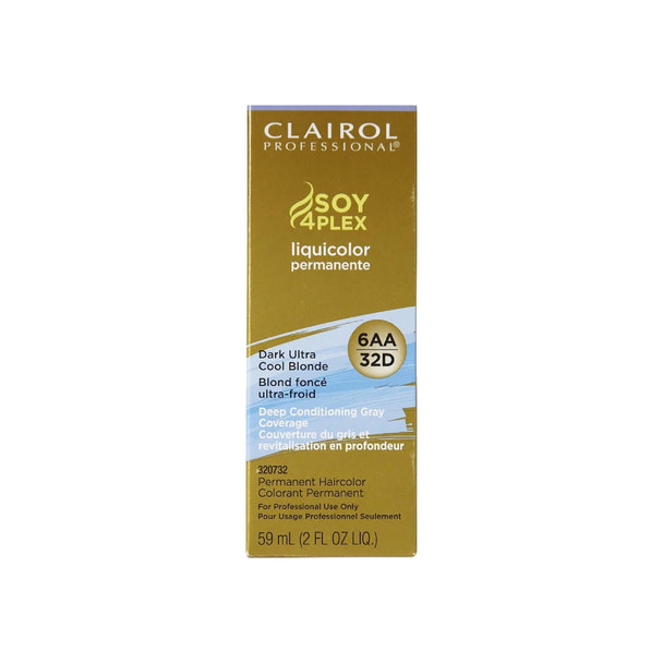 Clairol Professional Liquicolor Permanente, 6AA/32D Dark Ultra Cool Blonde 2 oz