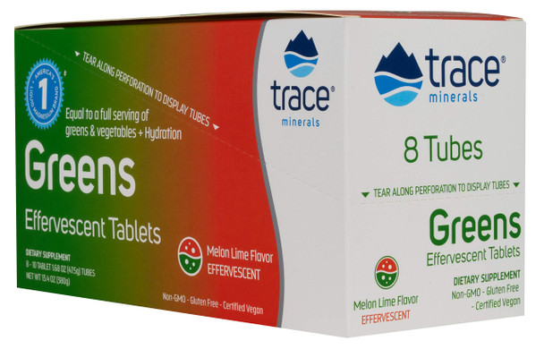 Greens Effervescent Tablets Melon Lime Flavor 8 Tubes