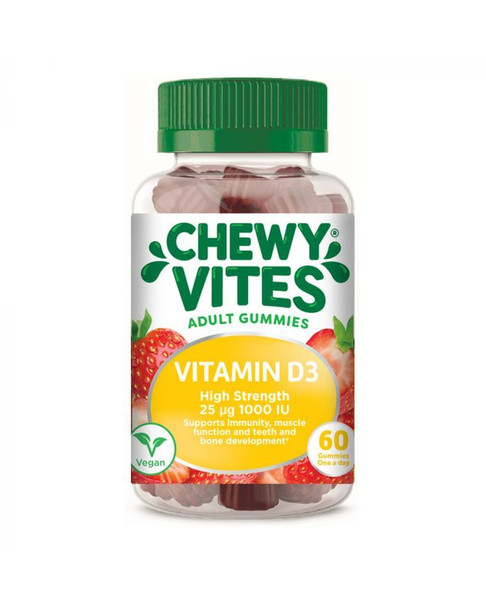 Chewy Vites Adults Vitamin D3 1000 IU Extra Strength Gummies