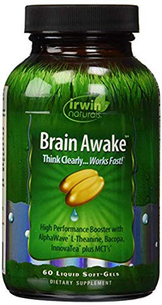 Irwin Naturals, Brain Awake, 3Pack (60 Liquid SoftGels)