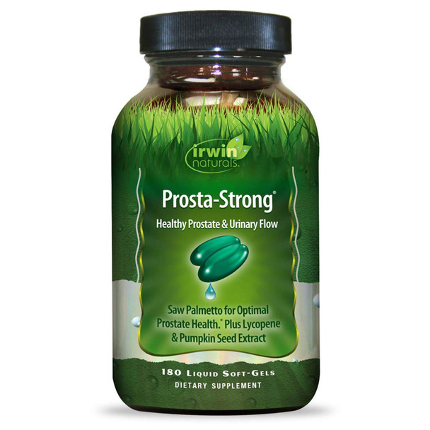 Irwin Naturals Prosta-Strong - Prostate Health Support with Saw Palmetto, Lycopene, Pumpkin Seed & More - 180 Liquid Softgels