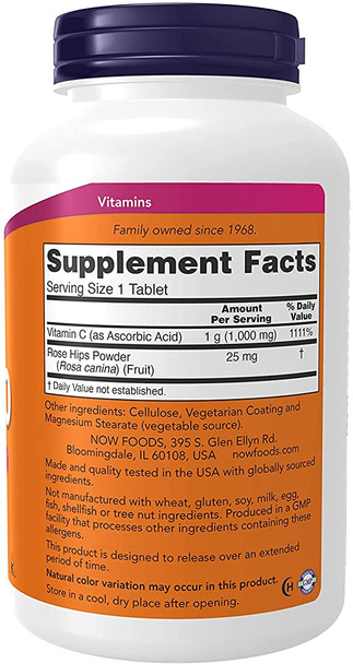 Now Foods Vitamin C-1000 Sustained Release 250 Tablets