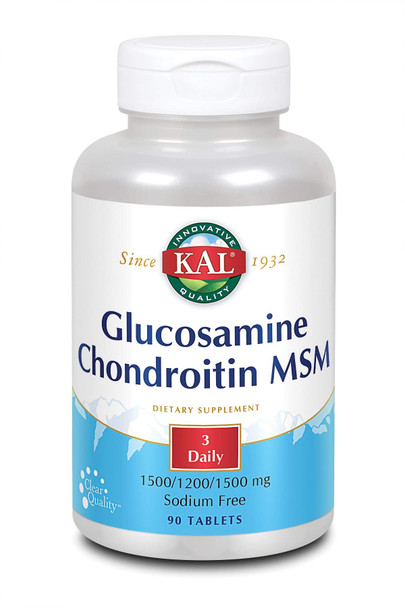 KAL Glucosamine Chondroitin Msm Tablets, 90 Count