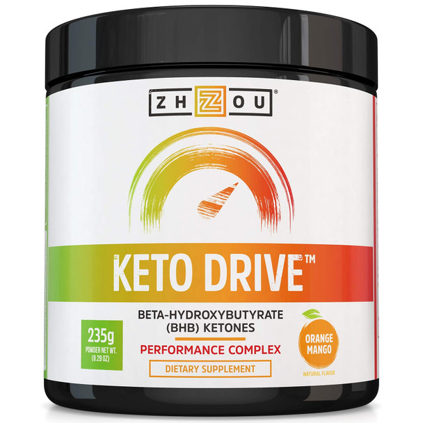 Keto Drive Bhb Salts - Exogenous Ketone Performance Complex - Formulated for Ketosis- Orange Mango, 11 Ounce
