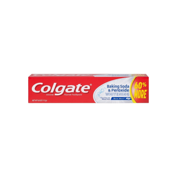 Colgate Baking Soda and Peroxide Whitening Toothpaste, 4 oz