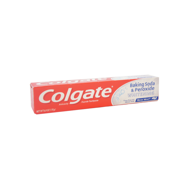 Colgate Baking Soda & Peroxide Whitening Toothpaste, Brisk Mint 6 oz