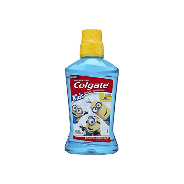 Colgate Kids Minions Bello Anticavity Fluoride Mouthwash, Bubble Fruit 16.9 oz