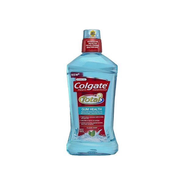 Colgate Total Gum Health Mouthwash, Clean Mint 33.8 oz