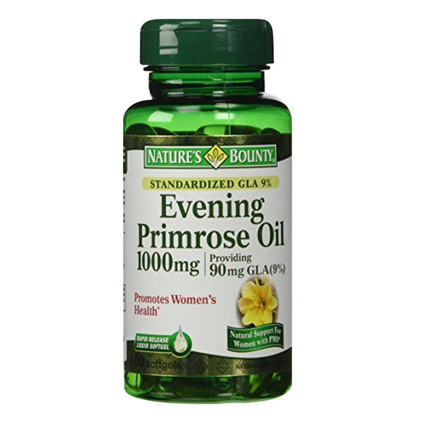 Nature's Bounty Evening Primrose Oil, 90mg, 60 Softgels (Pack of 3)