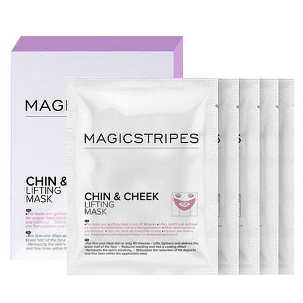 Chin and Cheek Lifting Mask  5 Masks 1 set