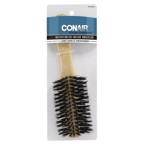 Conair Wood Brush With Mixed Boar Bristles 1 ea
