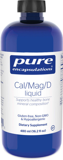 Pure Encapsulations - Cal/Mag/D Liquid - Calcium, Magnesium and Vitamin D in a Convenient Liquid Form - 16.2 fl. oz.