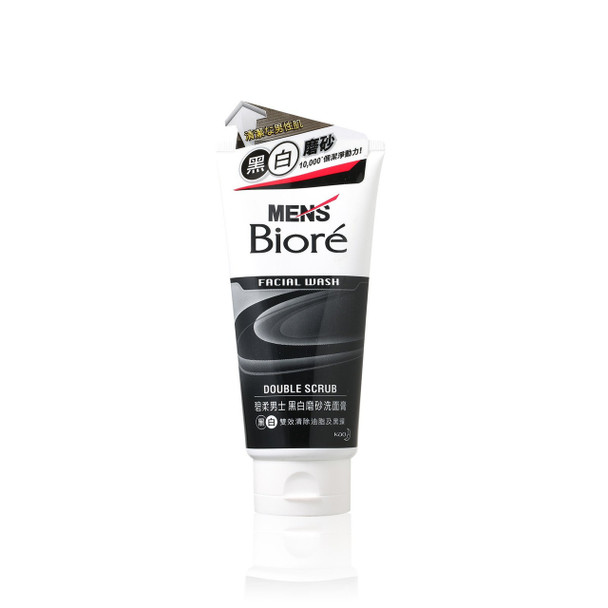 Mens Biore Double Scrub Facial Wash 100g