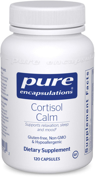 Pure Encapsulations - Cortisol Calm - Hypoallergenic Supplement to Maintain Healthy Cortisol Levels - 120 Capsules