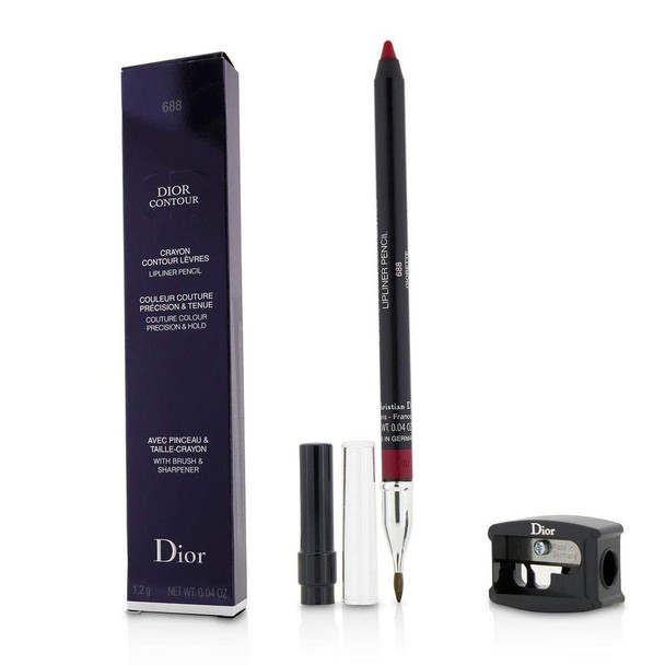 Christian Dior Contour Lip Liner Pencil for Women No. 688 Diorette 0.04 Ounce
