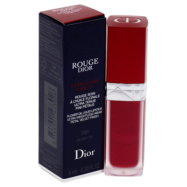 Christian Dior Rouge Dior Ultra Care Liquid Lipstick  760 Diorette Women Lipstick 0.2 oz