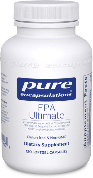Pure Encapsulations - EPA Ultimate - Eco-Friendly Supercritical CO2 Extracted EPA Fish Oil Concentrate - 120 Softgel Capsules