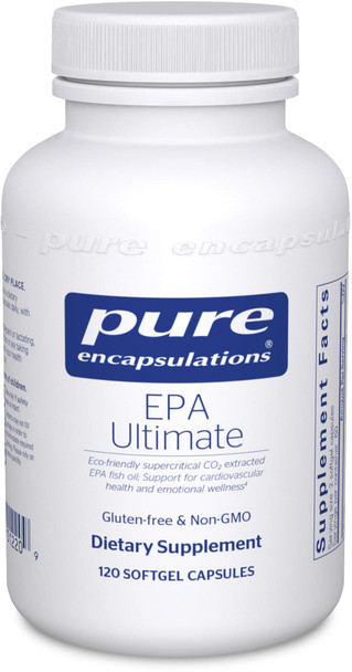 Pure Encapsulations - EPA Ultimate - Eco-Friendly Supercritical CO2 Extracted EPA Fish Oil Concentrate - 120 Softgel Capsules