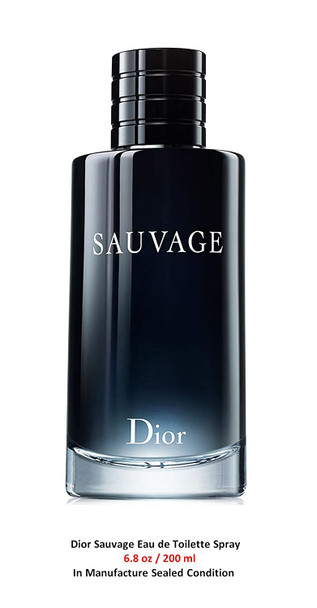 Dior Dior Sauvage for Men Eau De Toilette Spray 6.8 Ounce